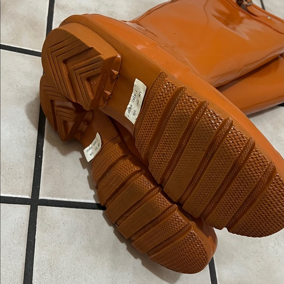 Orange Tall Rain Boots - Picture 4 of 8